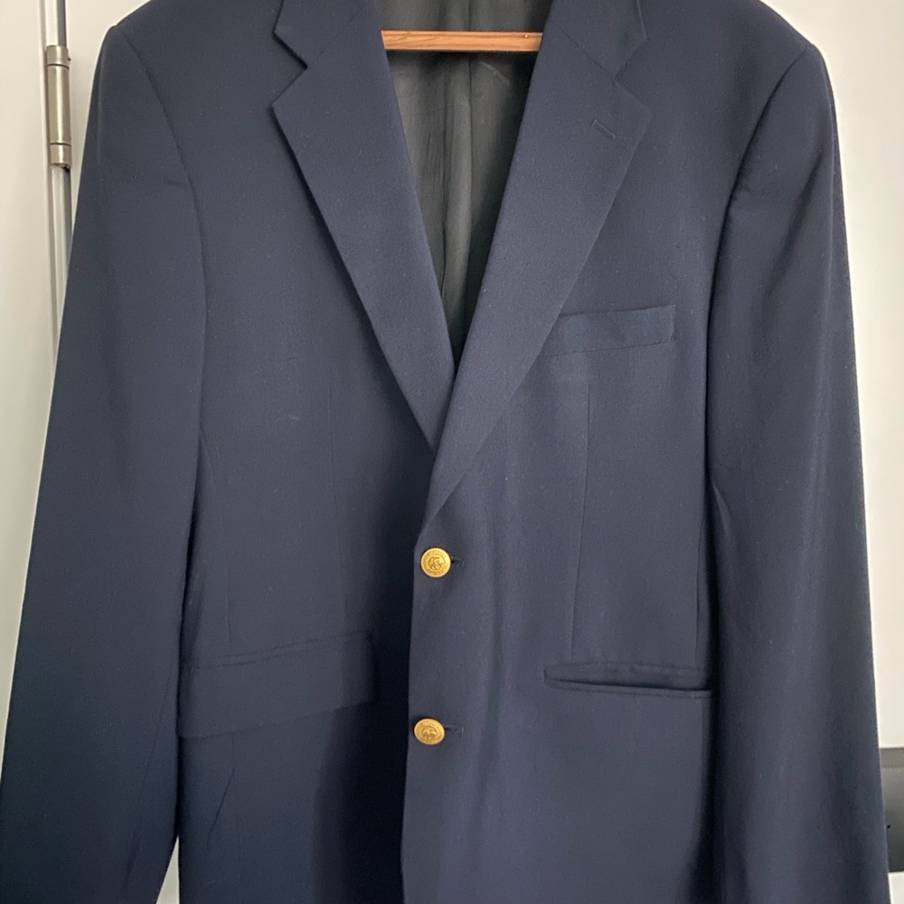 Brooks Brothers: Men's Navy Blazer with Gold Buttons